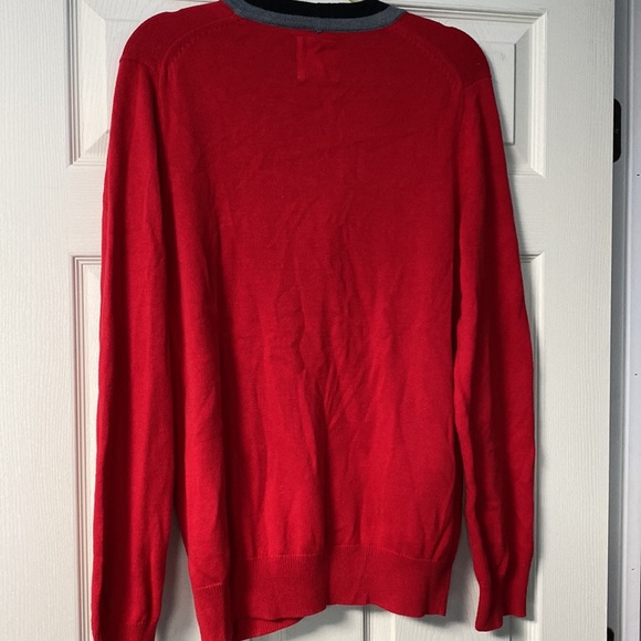 Express red button down cardigan size medium - Picture 5 of 7